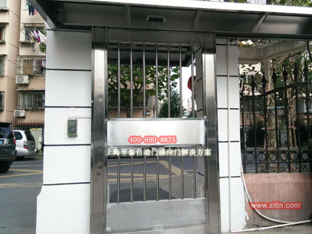 小区电动玻璃感应门